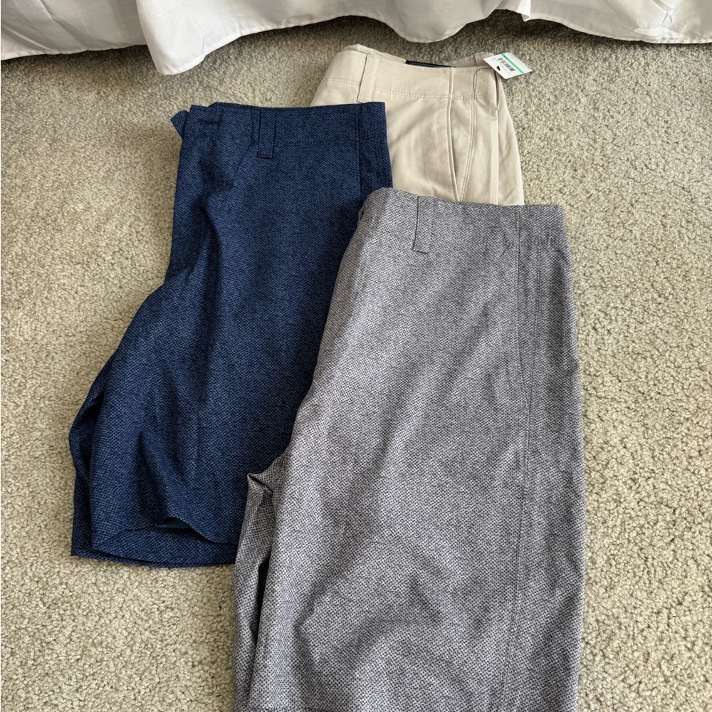 3 pairs of Callaway Golf shorts NWT - Navy, Gray, and Beige